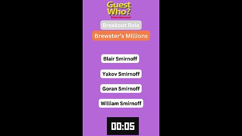 Guest This Actor #181 Like A Quick Quiz? | Brewster’s Millions