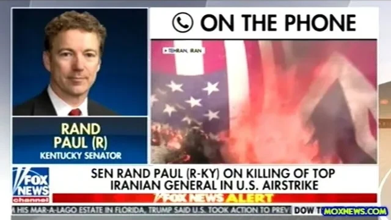 Rand Paul "Diplomacy Is Now Dead With Iran!"