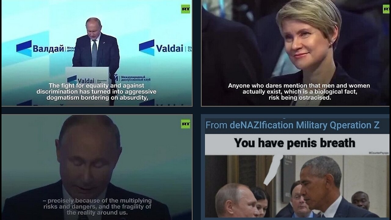 President Putin delivers mindblowing speech on the destruction of Western society