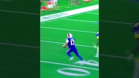 Josh Allen Goes Derrick Henry Beast Mode with Stiff Arm #shorts #nfl #footballisback