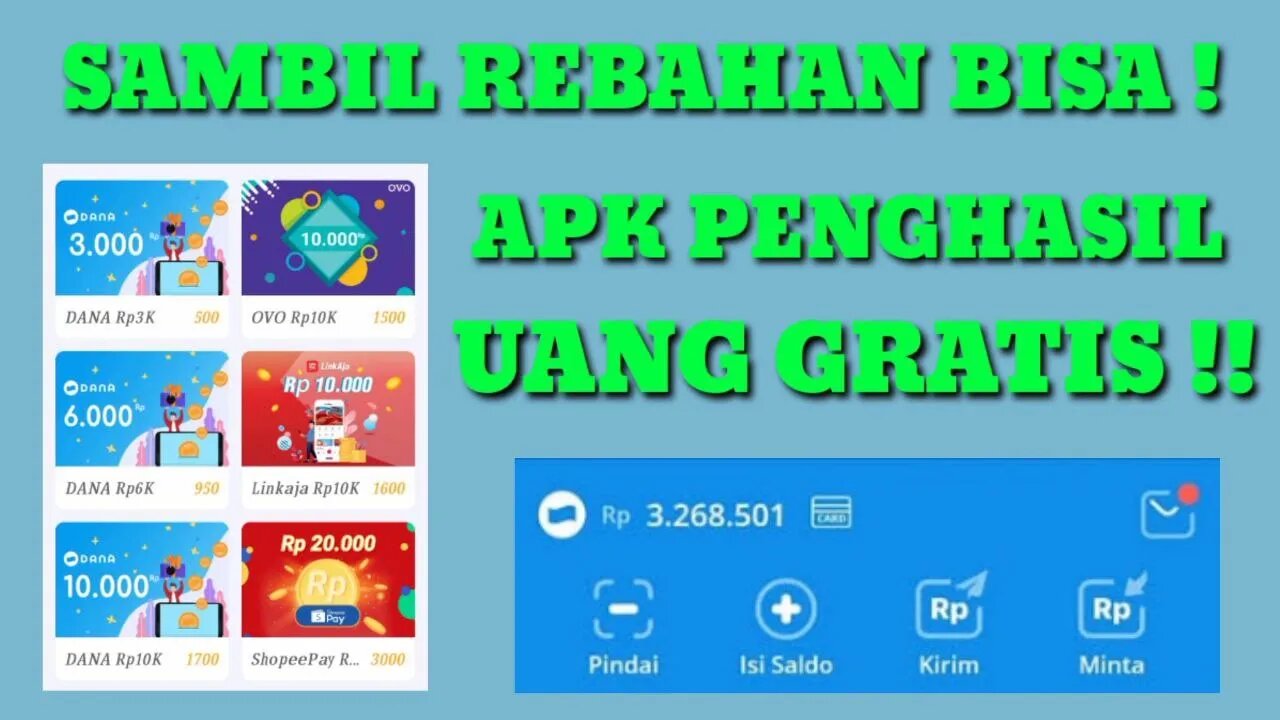 LEGIT DIBAYAR !! APK PENGHASIL SALDO DANA OVO GRATIS TANPA DEPOSIT