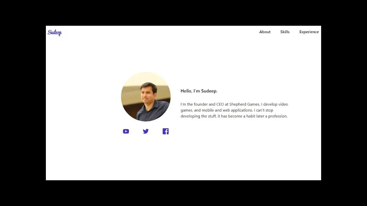 Build professional portfolio website #3 using ReactJS, NextJS and TailwindCSS