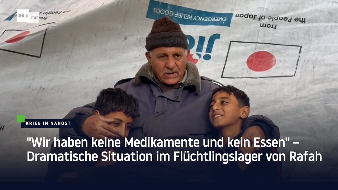 "Wir haben keine Medikamente und kein Essen" – Dramatische Situation im Flüchtlingslager von Rafah