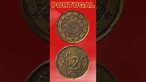 Portugal 20 Centimos De Euro 2003.#shorts #education #coinnotesz