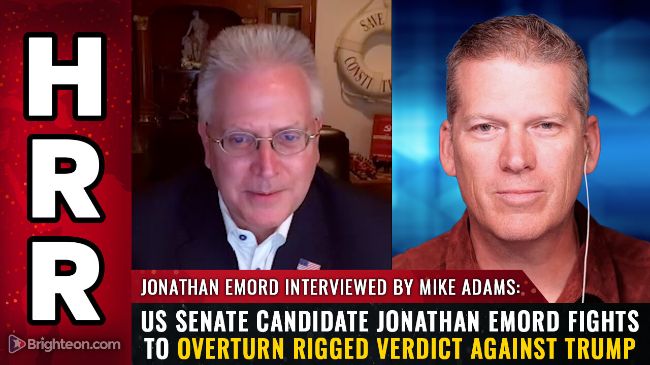 US Senate candidate Jonathan Emord fights to overturn RIGGED verdict against Trump