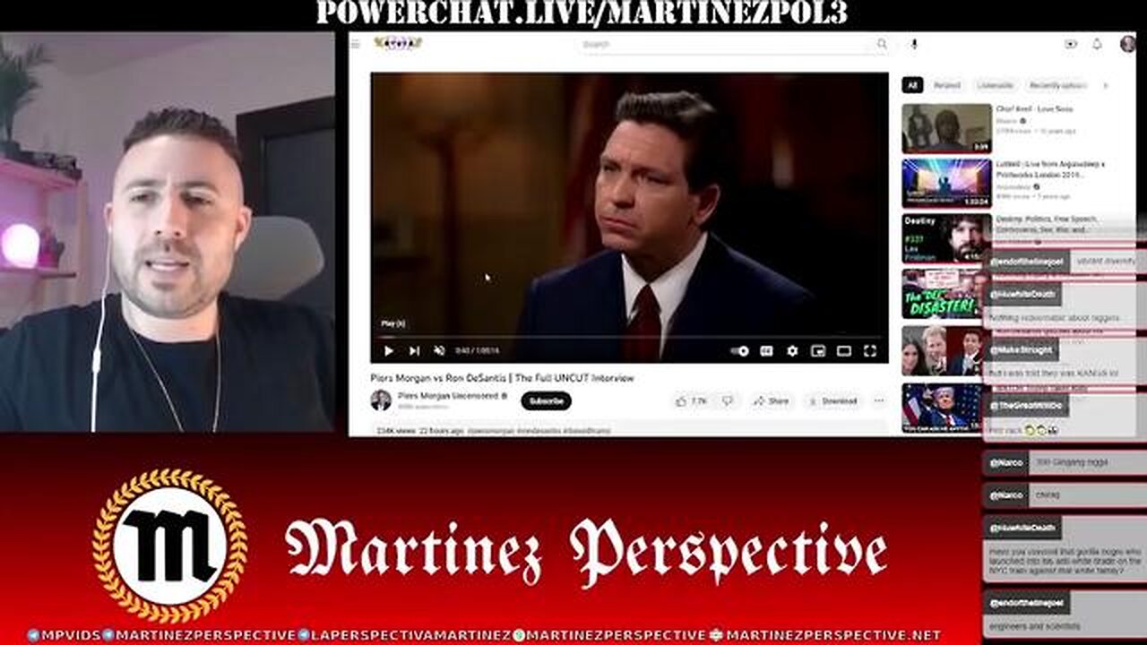 (mirror) DeSantis gives good interview --- Martinez Perspective