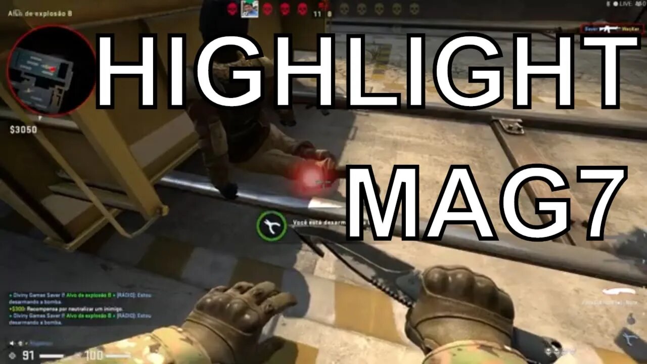 CSGO - Highlights - Retake de MAG 7