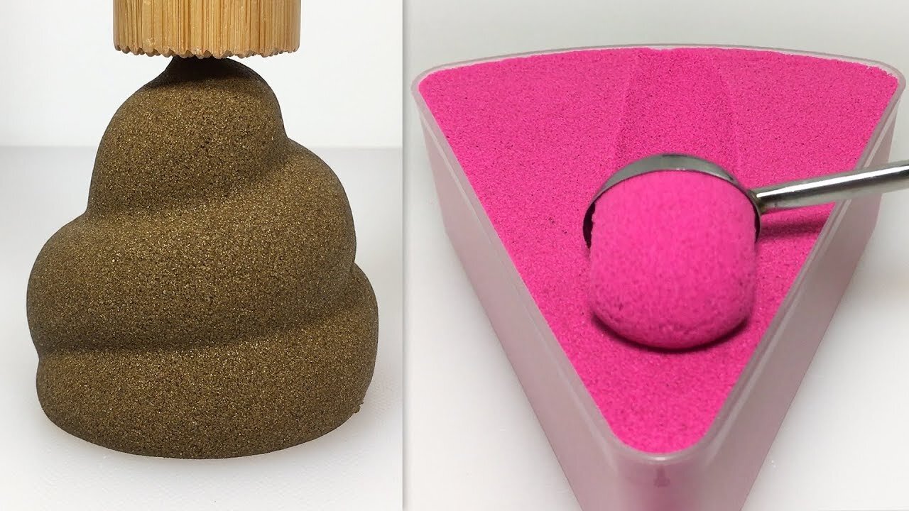 Very Satisfying and Relaxing Compilation 151 Kinetic Sand ASMR