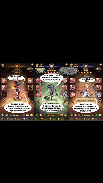 AFK Arena Txt MAJ 1.119 musique no blabla