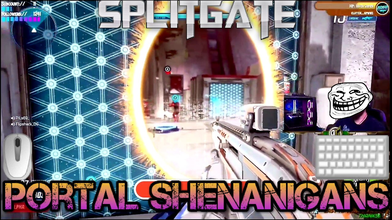 🖱️⌨️ Noobing on Splitgate😎👌🏻