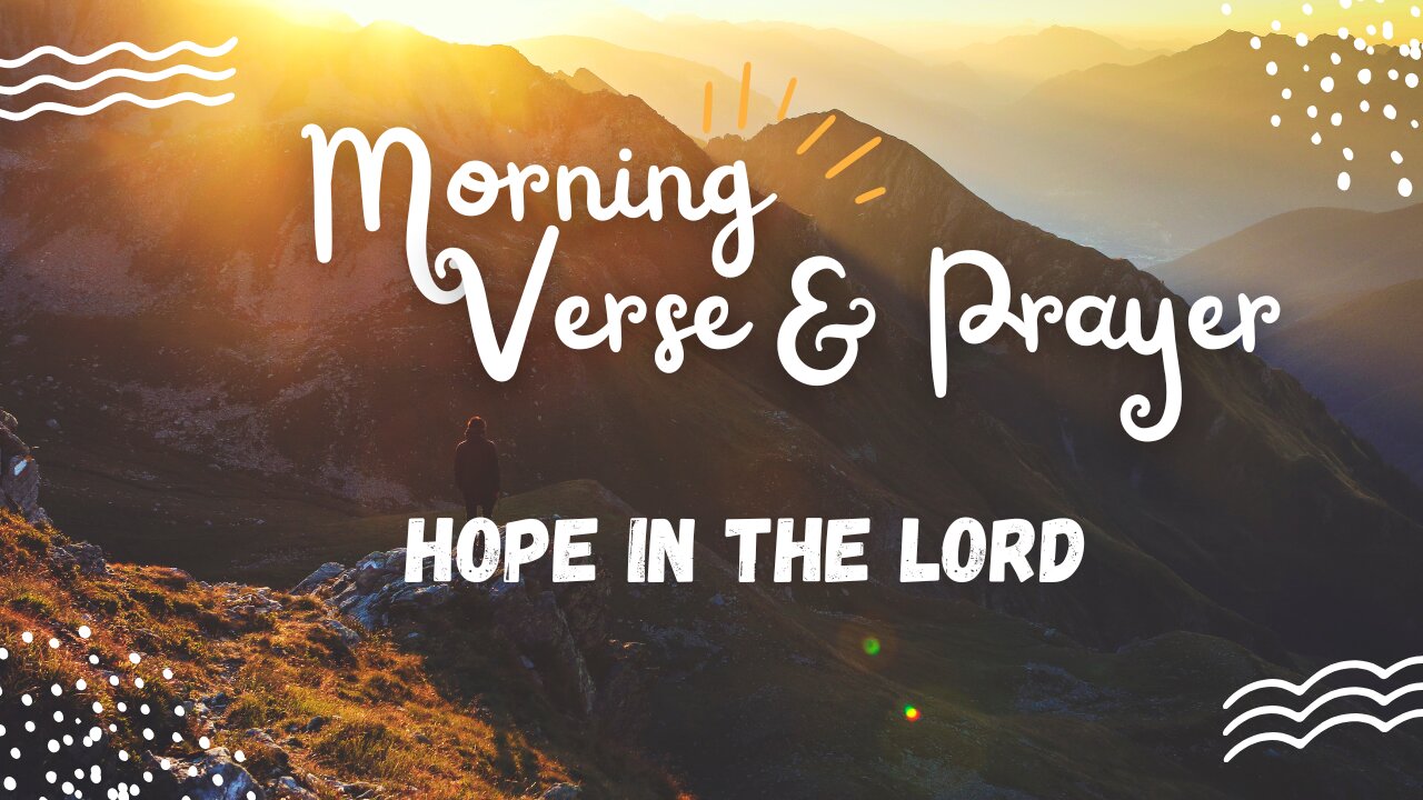 Uplifting Morning Verse and Prayer