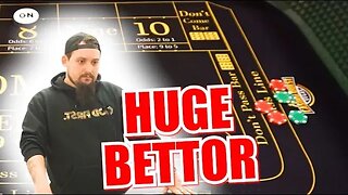 🔥HUGE BETTOR!!🔥 30 Roll Craps Challenge - WIN BIG or BUST #289