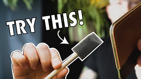 PERFECT Leather Edge Finish? Try this technique now | How To Series