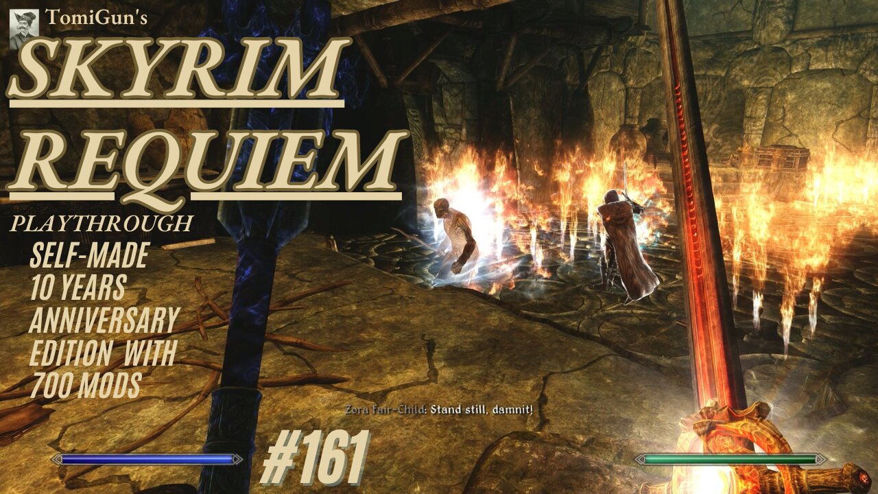 Skyrim Requiem #161: Our Nemesis, the Draugr Priest, meets Dawnbreaker!