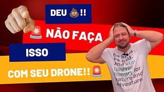 🚨DRONE #DJI MINI 3!!! Deu 💩!!! Não faça isso com seu Drone!!!😱🚨 #djimini3