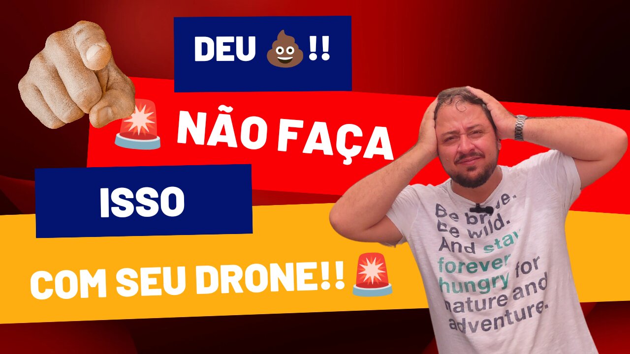 🚨DRONE #DJI MINI 3!!! Deu 💩!!! Não faça isso com seu Drone!!!😱🚨 #djimini3