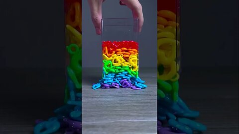 Rainbow heart beads satisfying reverse