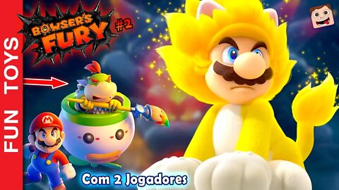 🔥 BOWSER's FURY - Veja como é jogar com DOIS JOGADORES! O Bowser agora tem NOVOS PODERES! #02 PT-BR