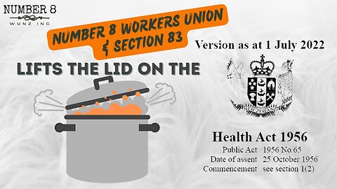 Ep 2 N8 28th Nov 2022 - Liz Lambert of Number 8 Workers Union of New Zealand Lifts the Lid on the Health Act 1956