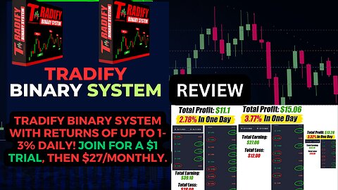 Tradify Binary System Review - 1% to 3% daily income