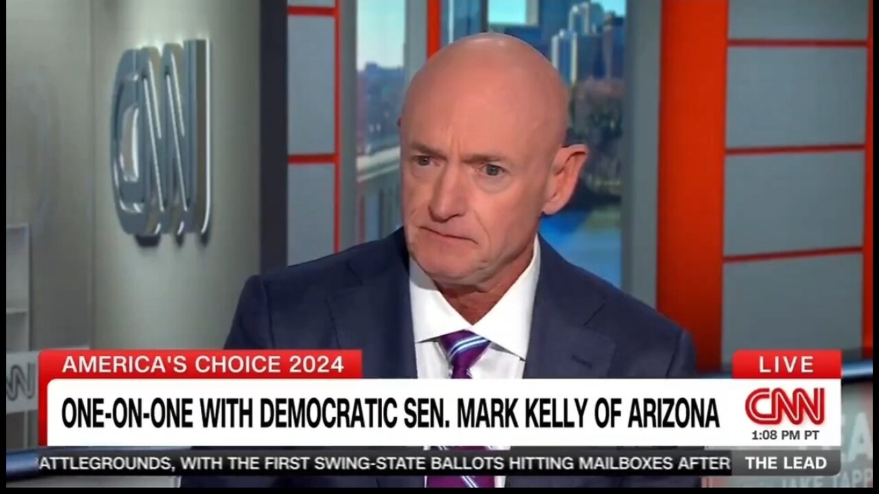 Sen Mark Kelly Defends Kamala's Border Flip Flops