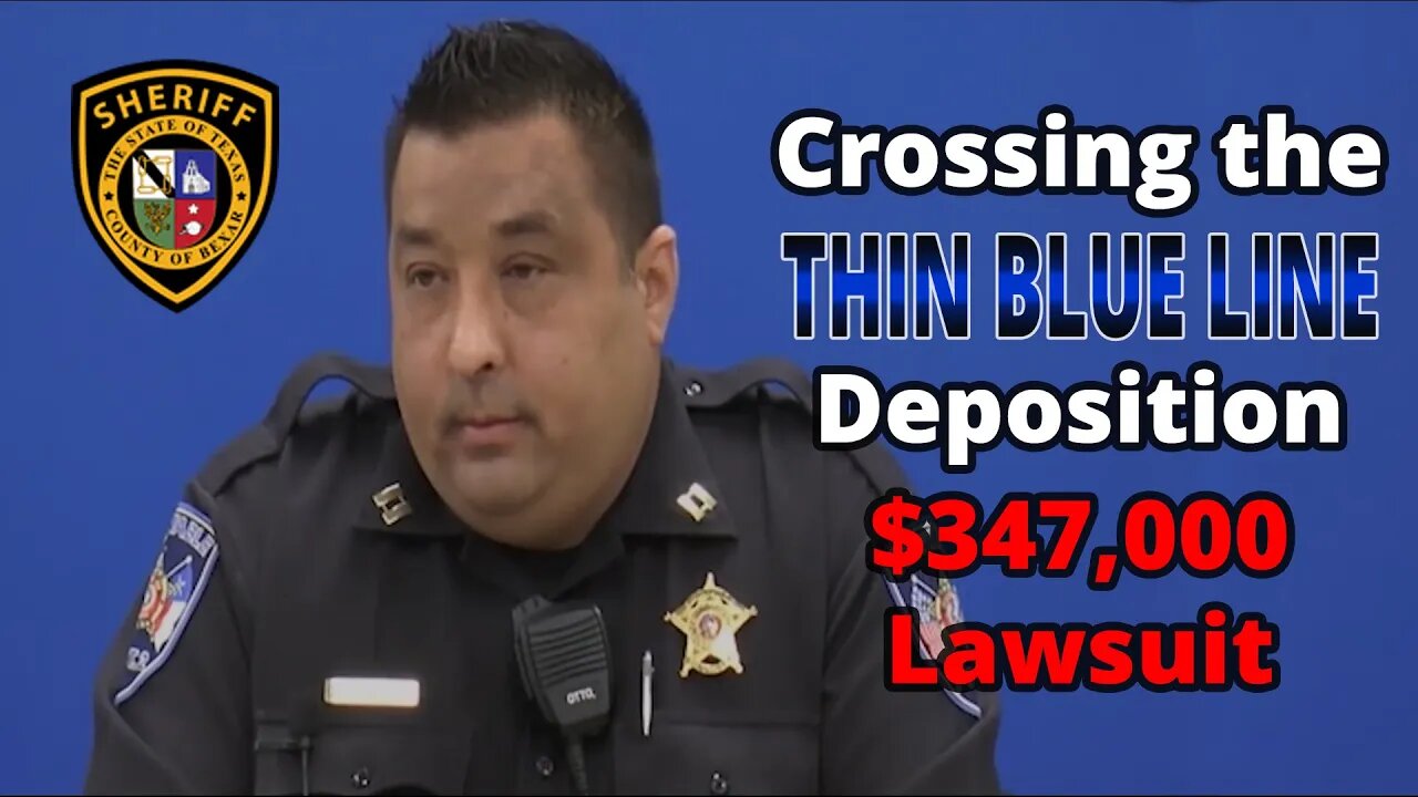 Deputy Crosses The Thin Blue Line. $347,000 Lawsuit.