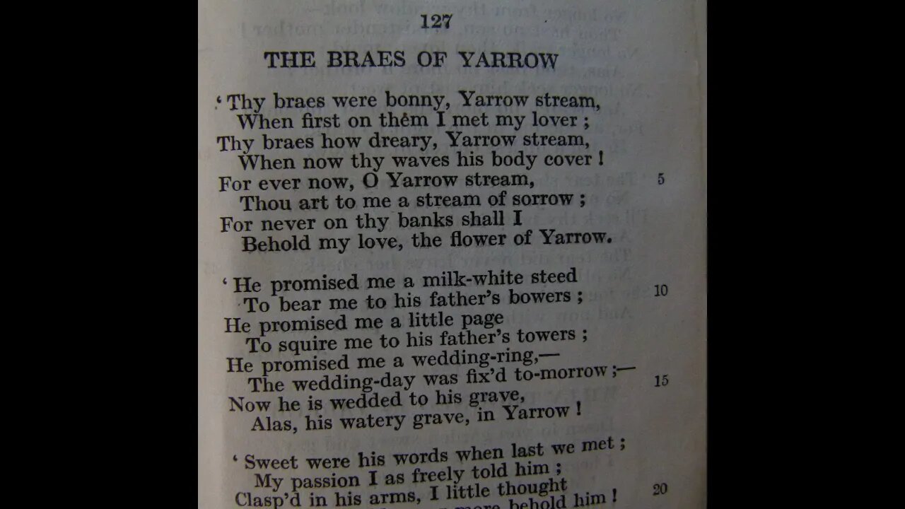 The Braes of Yarrow - J. Logan