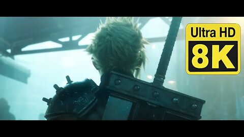 Final Fantasy VII - E3 2015 Trailer 8k Upscaled with Machine Learning AI