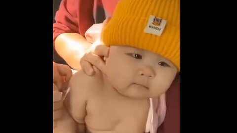 Funny cute baby