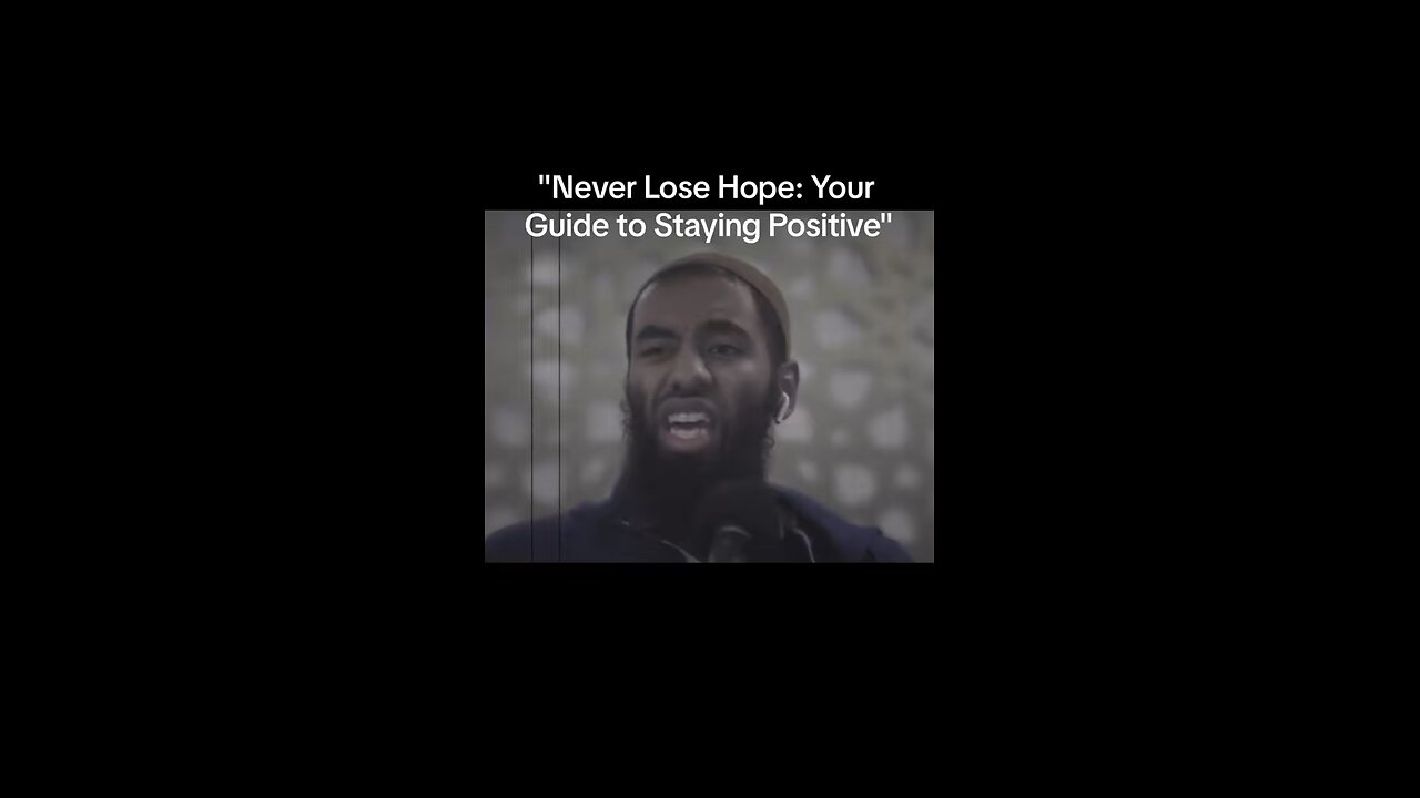 Never lose hope