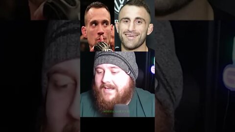 MMA Guru - Alexander Volkanovski coaching James Krause while in Laura Sanko's choke impression