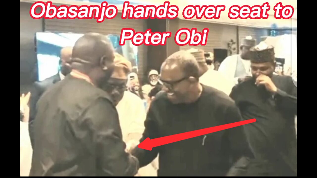 Obasanjo hands over seat to Peter Obi