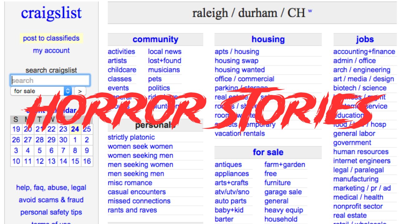 3 Scary Craigslist Horror Stories
