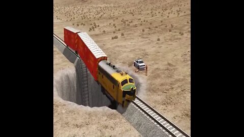 Cars vs Giant Crater 2of6 43of148 #Shorts