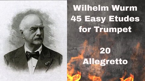 Wurm 45 Easy Etudes for Trumpet - 20 Allegretto