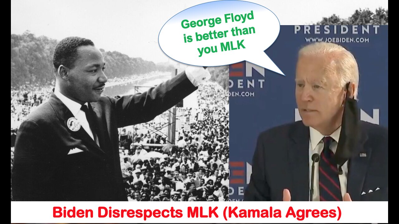 Biden Disrespects MLK Jr (comedian K-von rewrites U2 song)