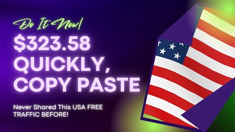 Do It Now! $323.58 Quickly, Copy Paste Make Money Online, Affiliate Marketing