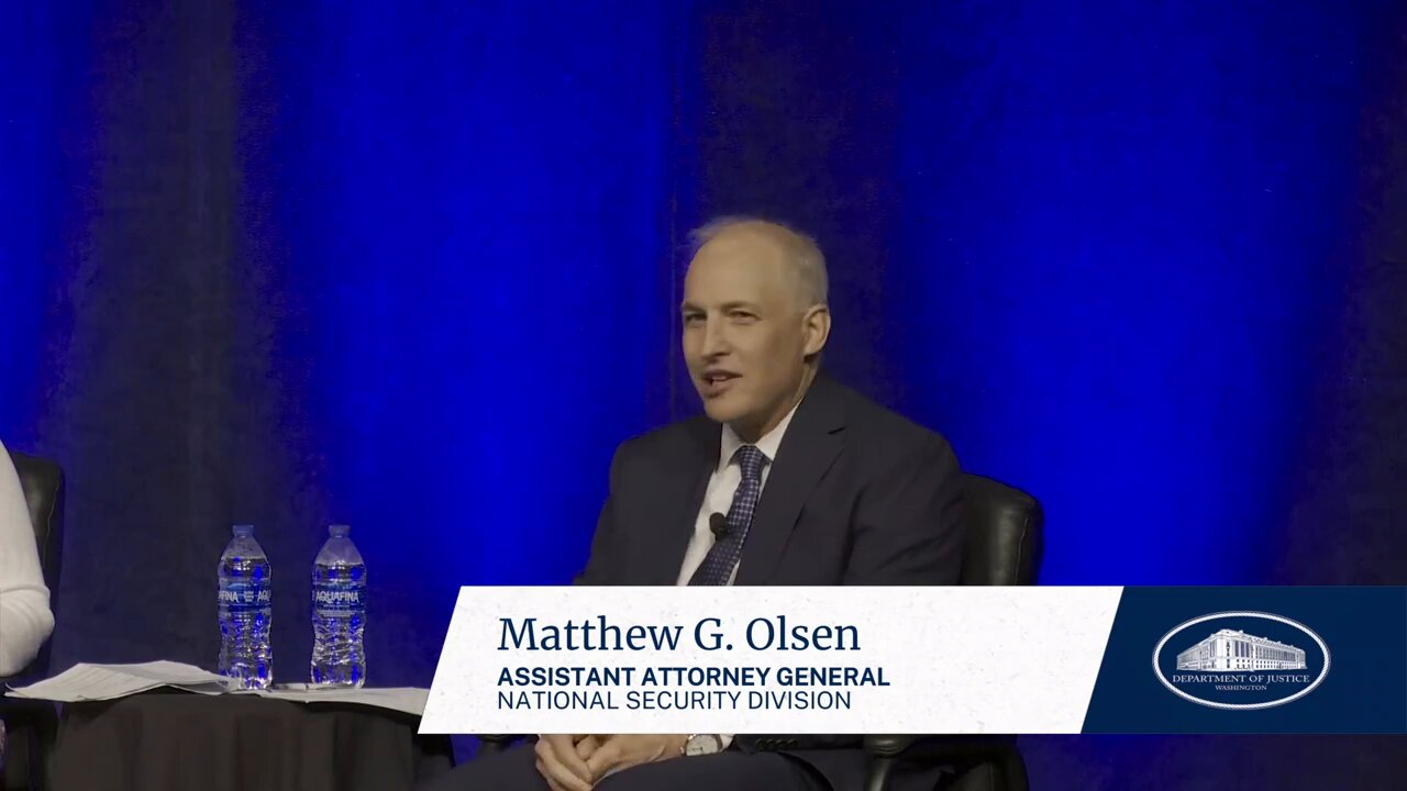 Assistant Attorney General for National Security Matthew G. Olsen speaks on “Sanctions and Export