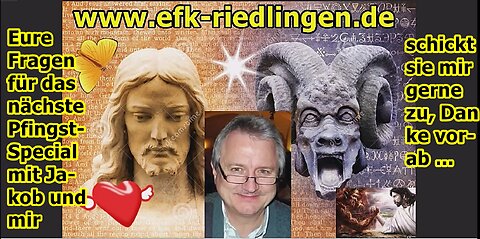 Eure Fragen bitte für Jakob Tscharntke für das kommende Pfingst-Special …