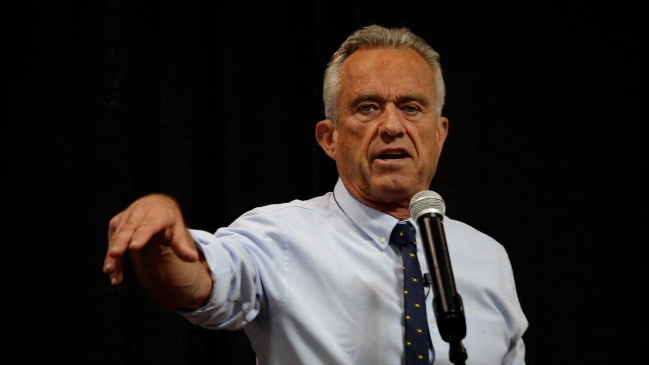 Robert Kennedy Jr. in Asheville, with Charles Eisenstein. 10-15-23