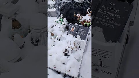Grób Eryka Romanowskiego zabitego w Zamościu