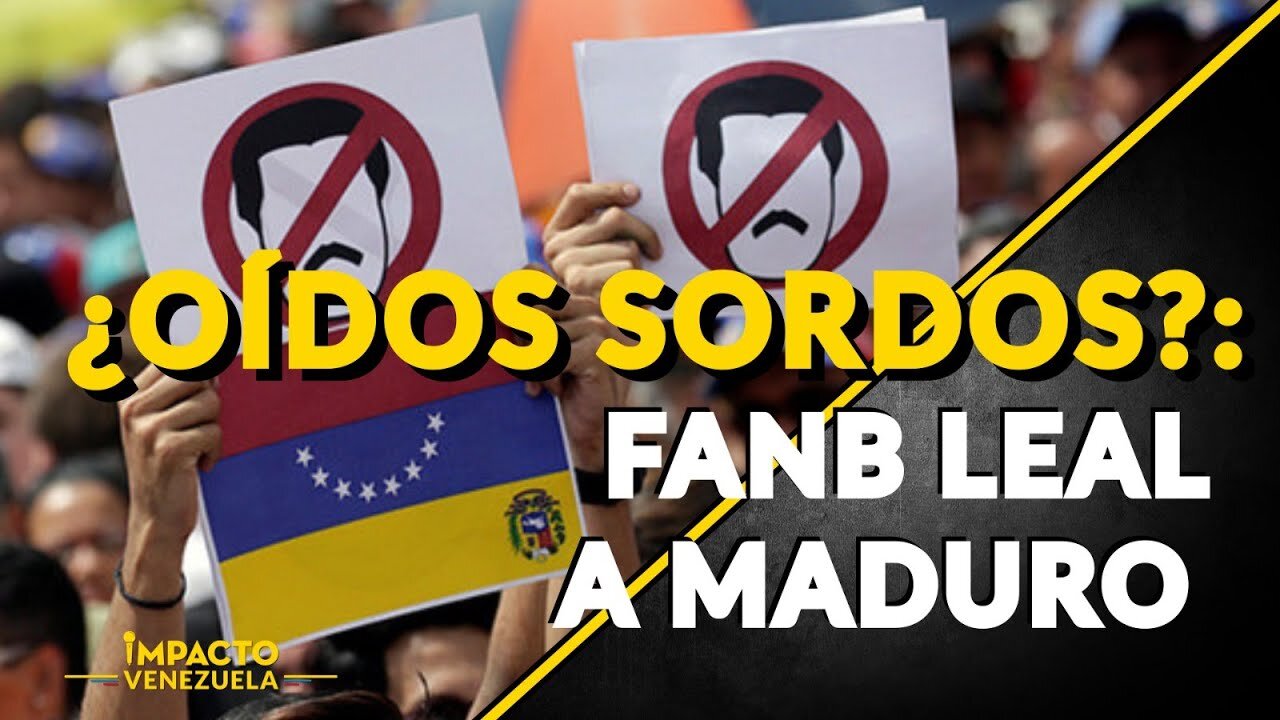 ¿OÍDOS SORDOS?: FANB leal a Maduro | ⚫️ Venezuela Sin Filtro