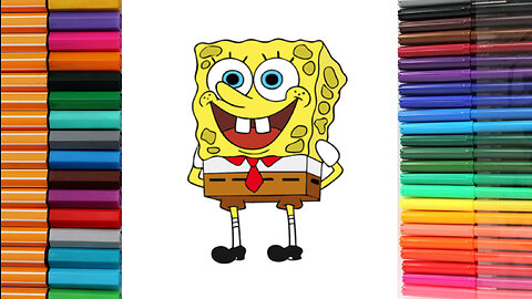 How to draw SpongeBob SquarePants | Easy drawing