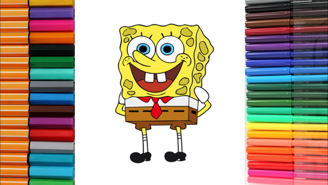 How to draw SpongeBob SquarePants | Easy drawing