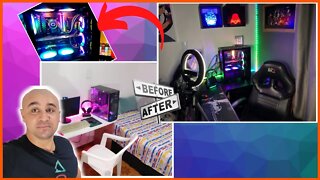 SETUP GAMER 2022 - ANTES E DEPOIS GAMING ROOM #1 🔥