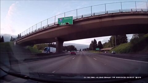 Ride Along with Q #30 I-5 South to Salem OR - 04/23/20 0622-0713 - Video & Photos by Q Madp