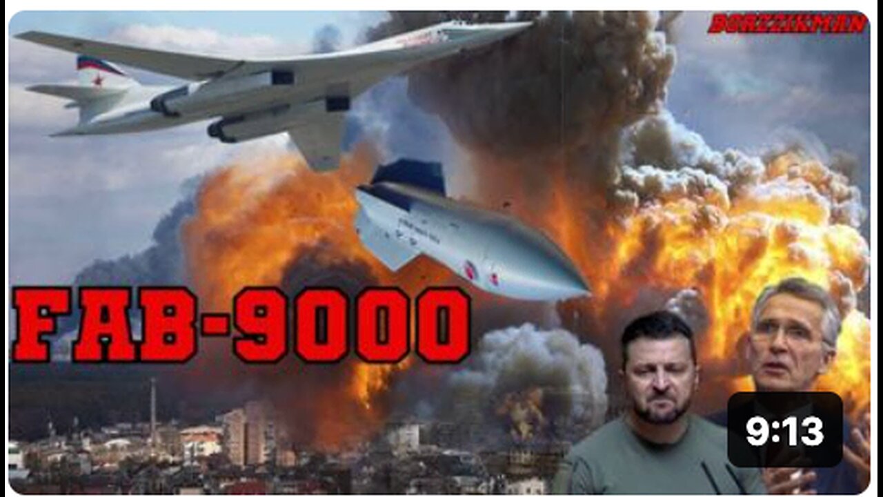 Run For Your Lives! Russia Deploys FAB-9000 In UKR: The Most Powerful Non-Nuclear Bomb Ever Built!