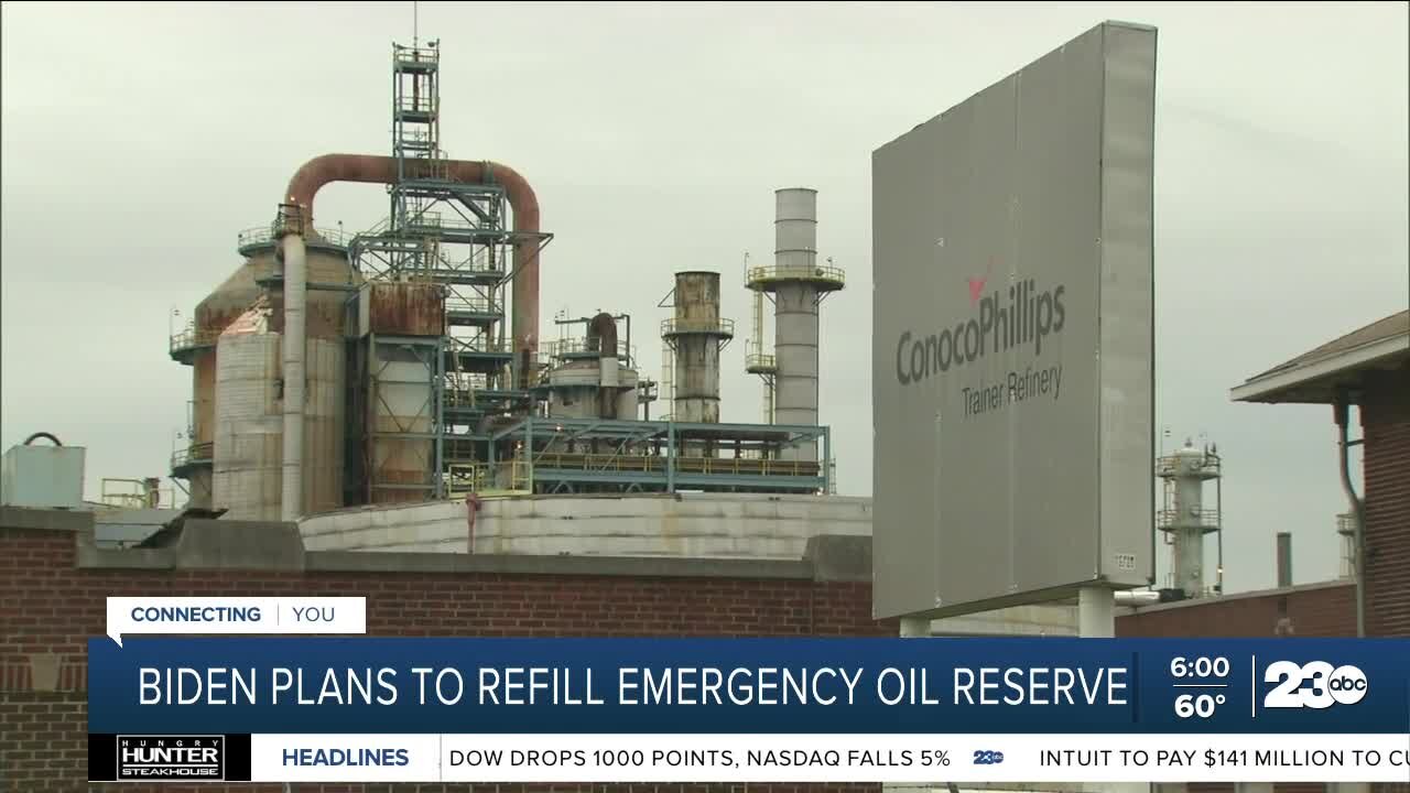 President Joe Biden plans to refill emergency oil reserve