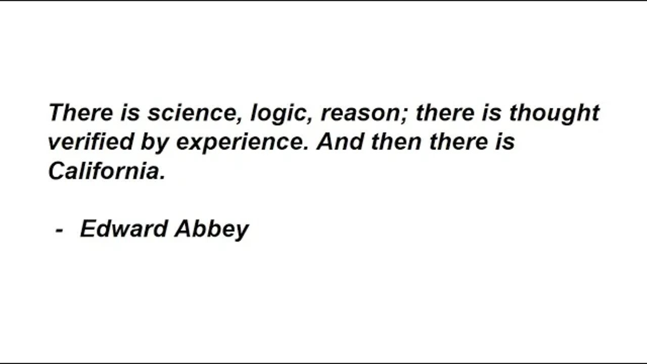 "And then there is California ...."