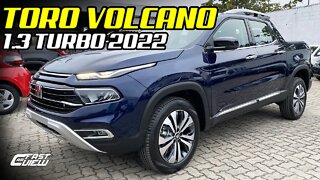 NOVA FIAT TORO VOLCANO 1.3 TURBO FLEX 2022! DETALHES DA VERSÃO INTERMEDIÁRIA AZUL JAZZ Fast Car View